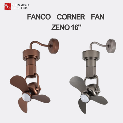 FANCO ZENO 16" DC MOTOR CORNER FAN (Installation Service Please Contact Live Seller)