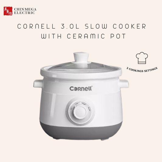 CORNELL SLOW COOKER 3L CSCS33G