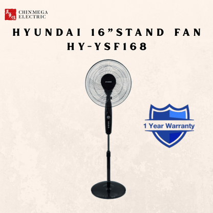 Hyundai 16”Stand fan HY-YSF168 Stand Fan