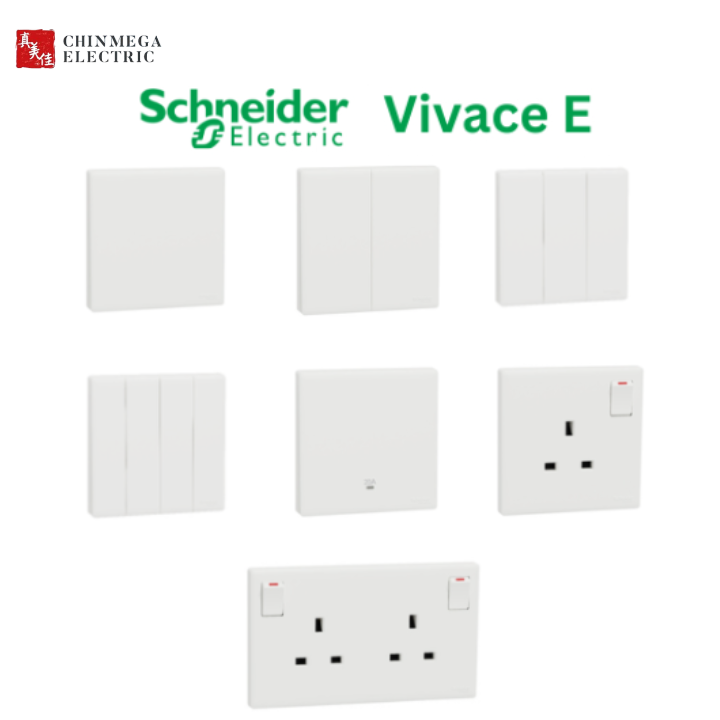 Schneider Vivace E White Switch Socket