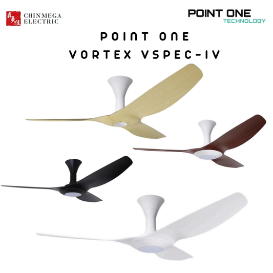 Point One Vortex VSPEC-IV RS TYPE-II Smart Ceiling Fan (Installation Service Available)