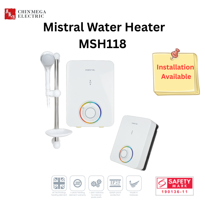 Mistral Instant Water Heater [MSH118] *Installation Available*