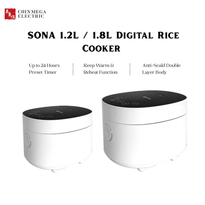 SONA 1.2L / 1.8L Digital Rice Cooker SRC 2626 / 2628