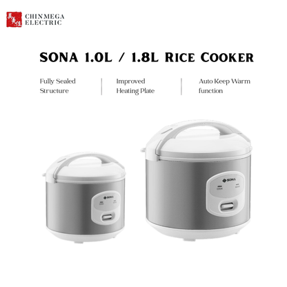 SONA 1.0L / 1.8L Rice Cooker SRC 2606 / 2608