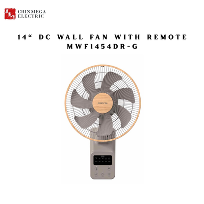14" DC Wall Fan with Remote MWF1454DR-G