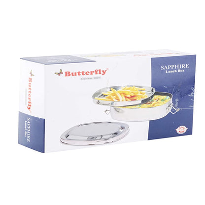 Butterfly Sapphire Lunch Box (Silver)