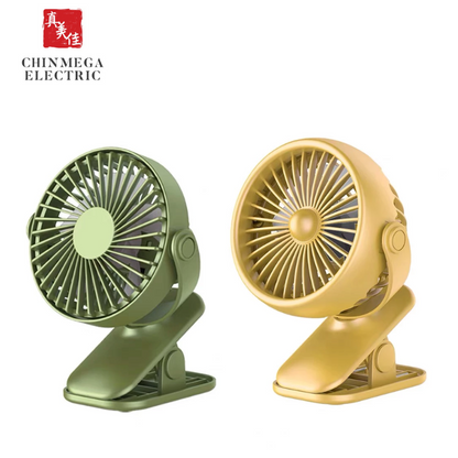 Rechargeable Mini Portable Desk Fan with LED light