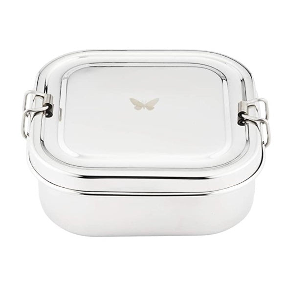 Butterfly Coral Stainless Steel Lunch Box (Silver)