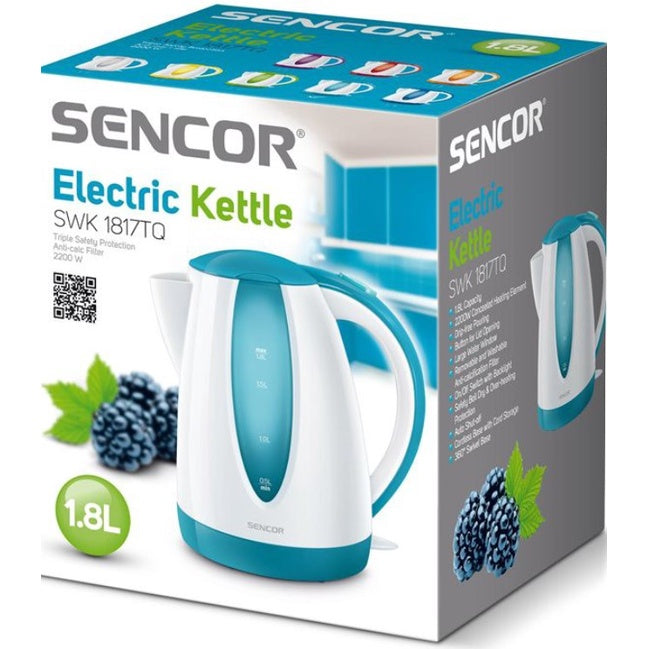 Sencor 1.8L Electric Kettle Turquoise SWK1817TQ