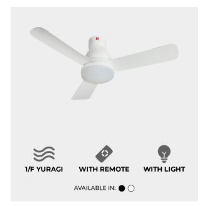 KDK 48" DC Motor Ceiling Fan With LED Light | U48FP