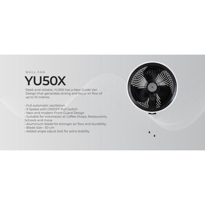 KDK 20" Industrial Wall Fan YU50X