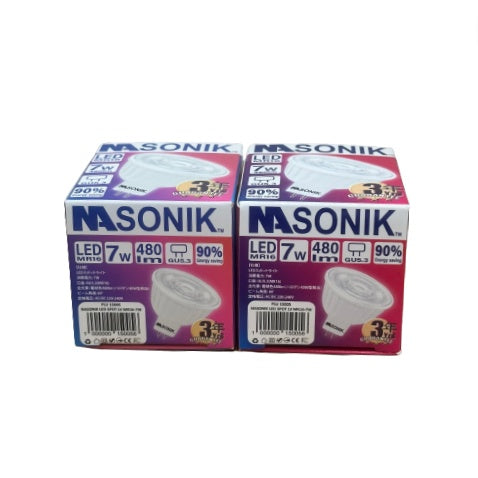 Nasonik LED Spot LV MR16 7W PLU 15005 (Daylight 6500K / Warm White 3000K)