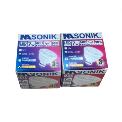 Nasonik LED Spot LV MR16 7W PLU 15005 (Daylight 6500K / Warm White 3000K)