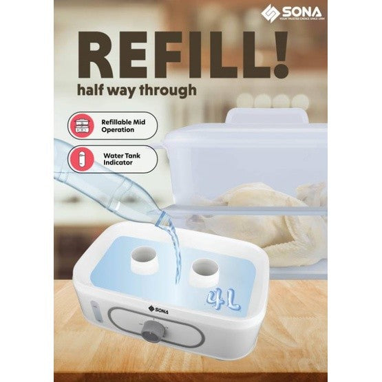 SONA 20L Electric Steamer SSR 3164