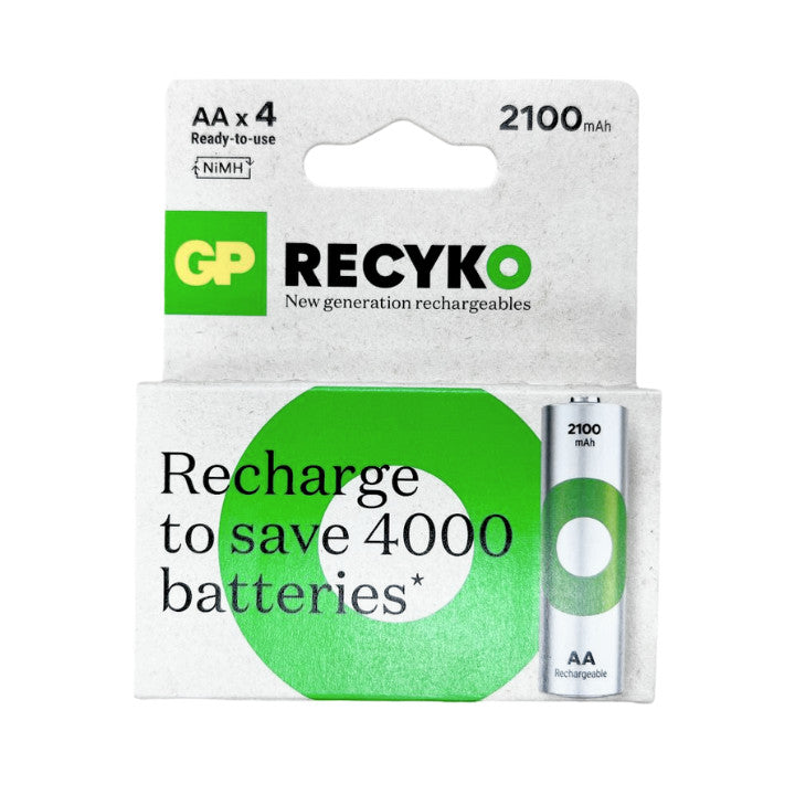 GP Recyko AA Batteries 2100mAh