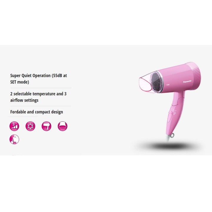 Panasonic Pink/Grey Hair Dryer EH-ND57