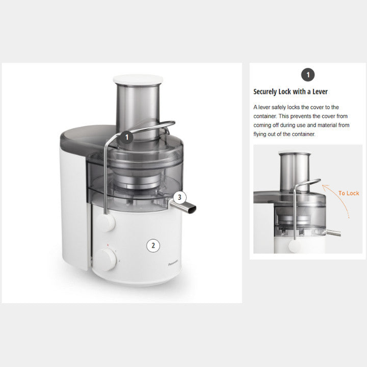 Panasonic 1000W 2L Juicer / Fruit Extractor | MJ-CB100