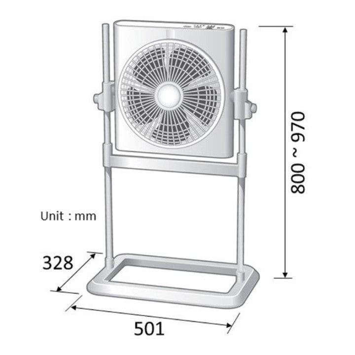 KDK 12" Standing Box Fan SS30H