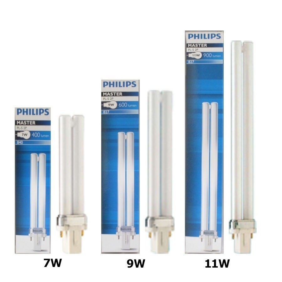 Philips Master PLS (7W / 9W / 11W) 2 Pin G23 Base // 827 Warm White, 865 Cool Daylight