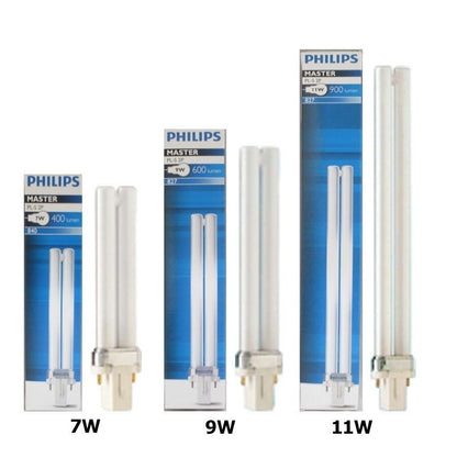 Philips Master PLS (7W / 9W / 11W) 2 Pin G23 Base // 827 Warm White, 865 Cool Daylight