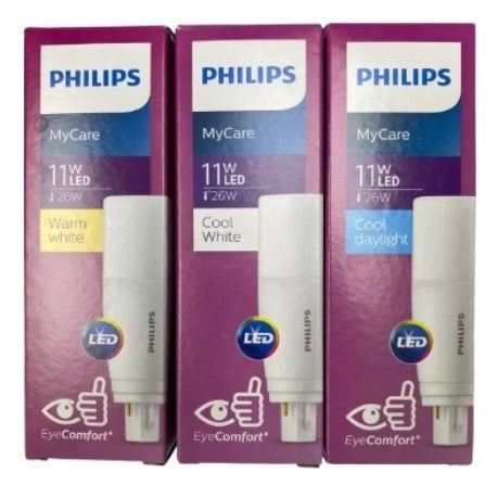 Philips LED PLC 2 Pin / PL-C 6.5w/7.5w/9w/11w 2P G24d (Day Light/Warm White/Cool White)