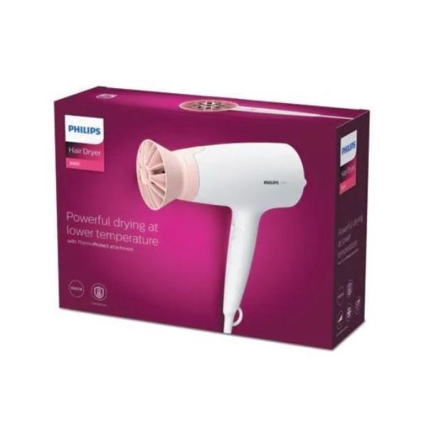 Philips Hair Dryer BHD300 3000 Series 1600W 3 heat and speed setting modes