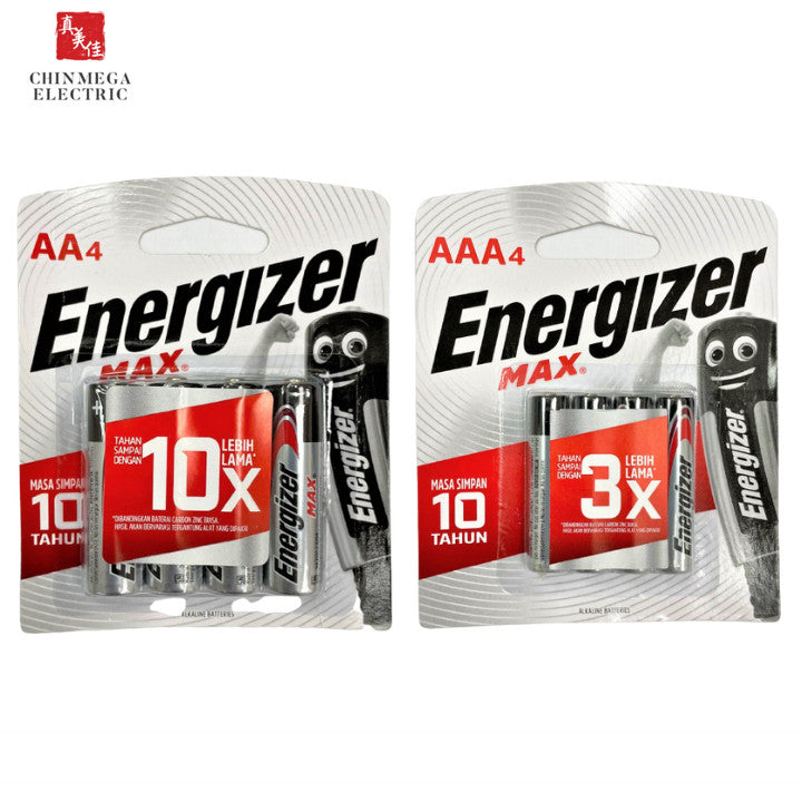 Energizer Max AA / AAA Alkaline Power Batteries (6 batteries per pack)