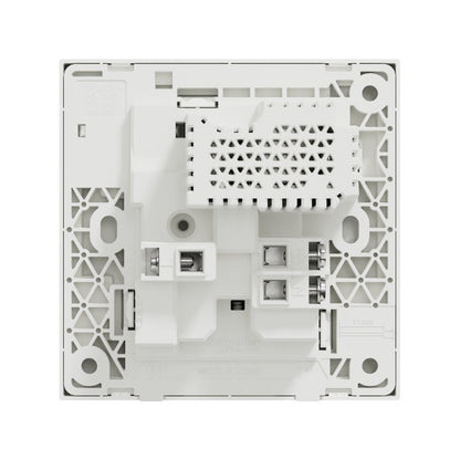 Schneider AvatarOn C 13A 1 Gang Switch with 2.1A 2 Port USB (White/Grey)