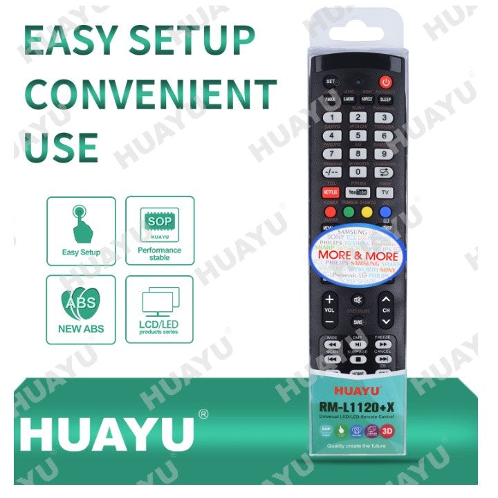 HUAYU RM-L1098+X Universal TV Remote Control