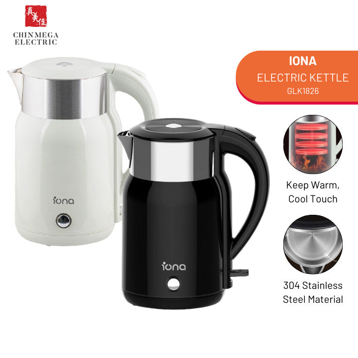 Iona 1.8L Stainless Steel Electric Kettle GLK1826