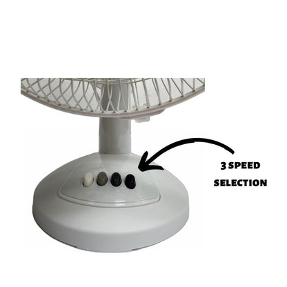 RAYCO 12” table fan RDF2112 (White)