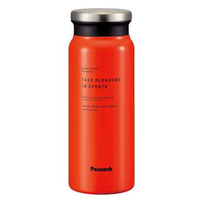 Peacock 600ml Thermal Stainless-Steel Bottle (Smoky Blue / Orange) | AMZ-61 D