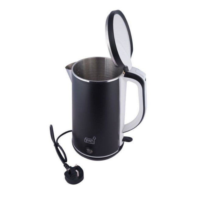 KYO-06 1.7L Stainless Steel Cordless Electric Kettle (Matte Black)