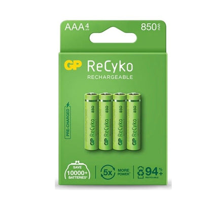 GP Recyko AAA Batteries 850mAh