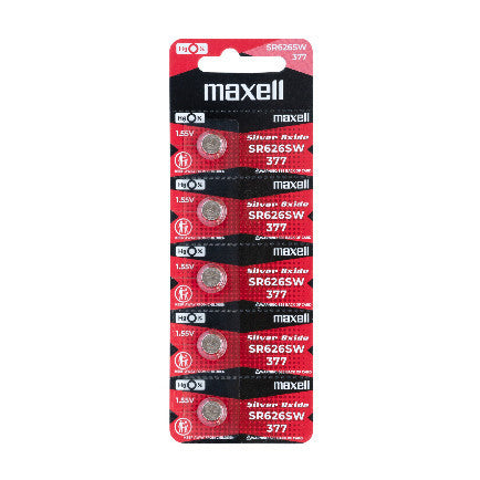 Maxell SR626S2 Watch Battery 377 1.55v (5pcs)