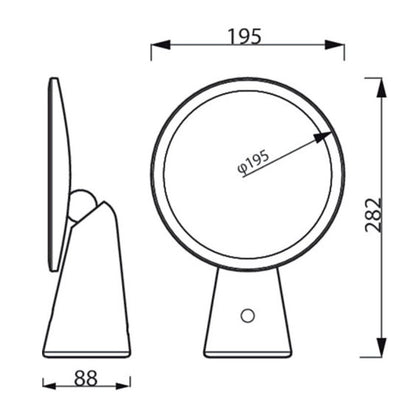 Philips Makeup Mirror with LED light | DSK205