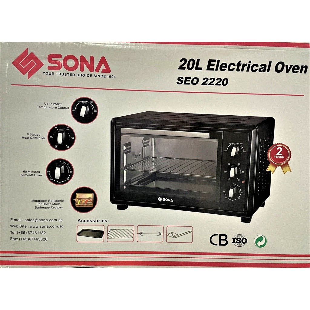 SONA 20L Electric Oven SEO 2220