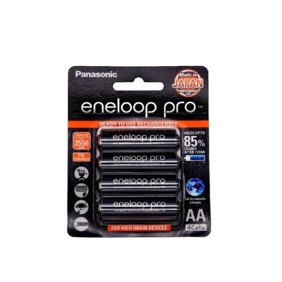 Eneloop Pro 4 AA/AAA 2550/950mAh Rechargeable Batteries