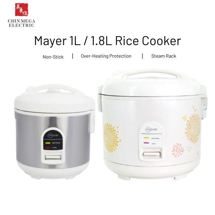 Mayer 1L / 1.8L Rice Cooker (MRC101 / MRC181N)