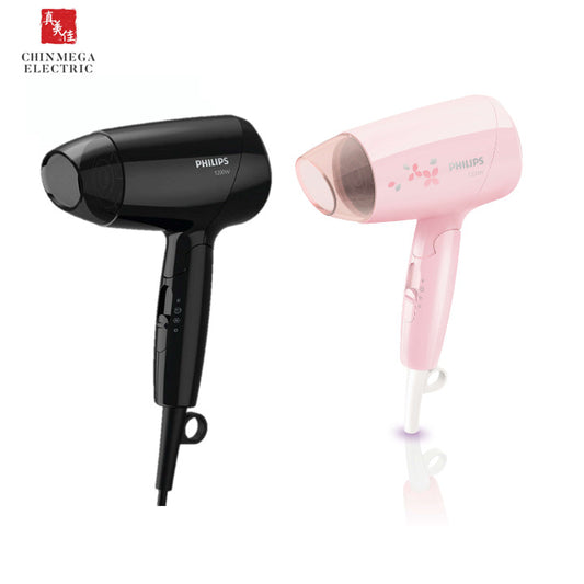 Philips Essential Care 1200W Foldable Travel Hairdryer | BHC010/03 | BHC010/10