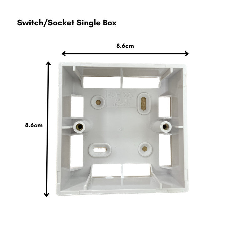 MK Slimline Plus 1/2/3 Gang 10AX/20AX Switch (White)