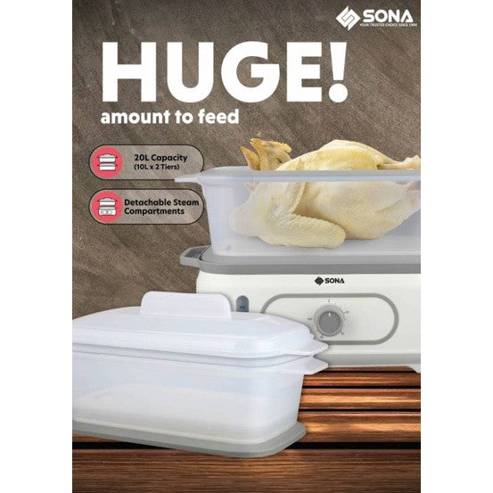 SONA 20L Electric Steamer SSR 3164