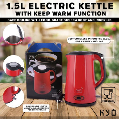 KYO-02 1.5L Stainless Steel Electric Kettle