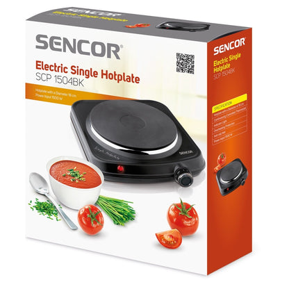 Sencor 1500W Electric Single Hotplate | SCP 1504BK