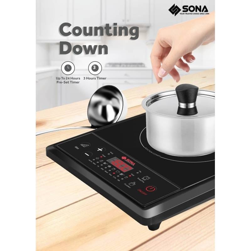 SONA Multi-Function Digital Induction Cooker 2000W SIC8655