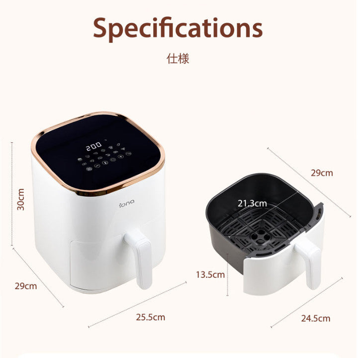 IONA 4.6L Digital Air Fryer | Large Capacity Smart Air Fryers - GLAF460D