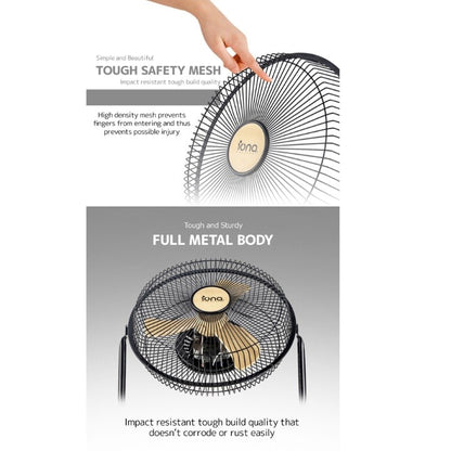 Iona 9" High Velocity Floor Fan Typhoon M2