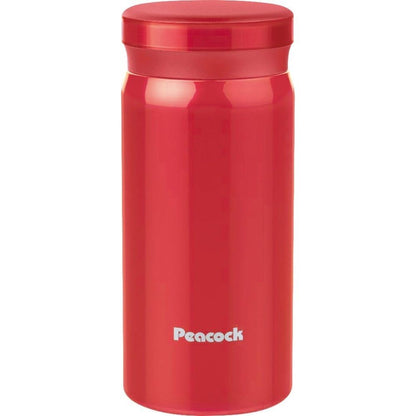 Peacock Compact 0.2L Thermal Vacuum Bottle Mug (AKB-20AK / ABK-20RS) - Red Pink / Navy Blue