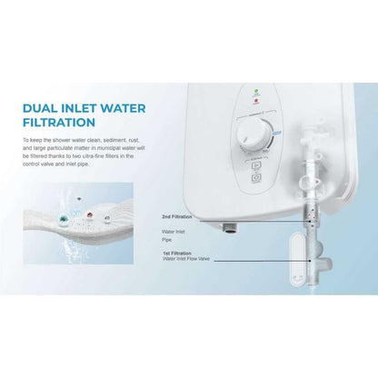 Midea Instant Electric Water Heater with Built-In ELCB | MWH-33MQNSG(W)-WB