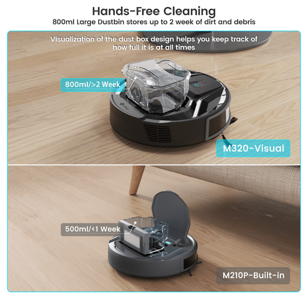 Lefant 6000Pa M320 Robotic Vacuum | 7.9cm Thin | 240 Minutes Runtime | 800ml Dustbox